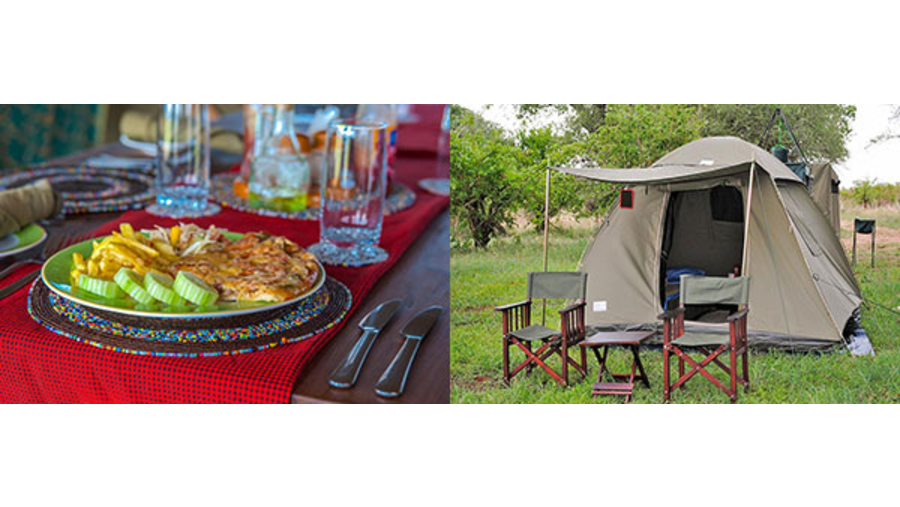 Delicious meal prepared by the cook