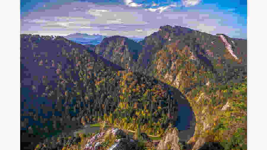 Dunajec Gorge among the Pieniny Mountains