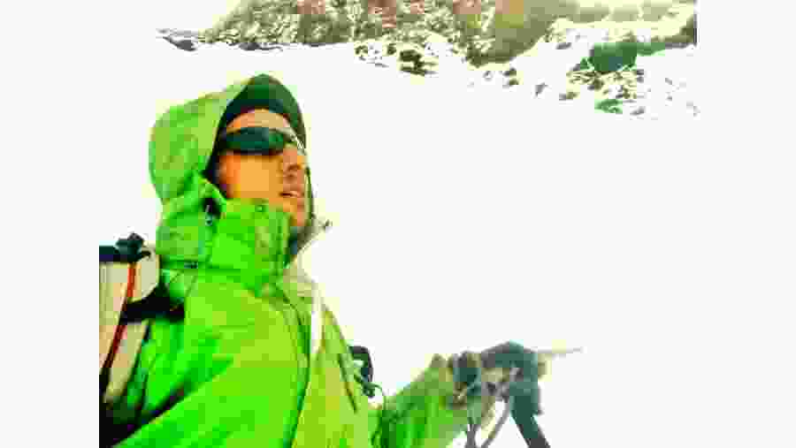 Enjoy hiking in snow