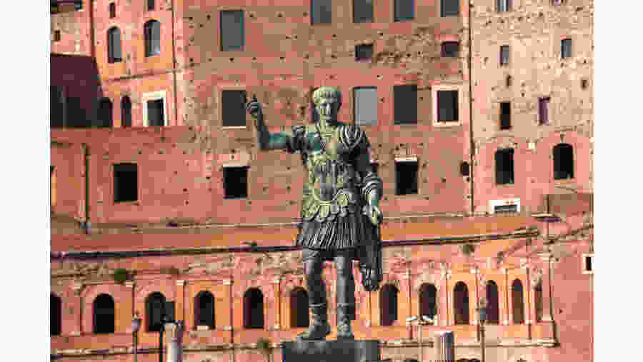 The Bronze statue of Caesar at Trajan's market