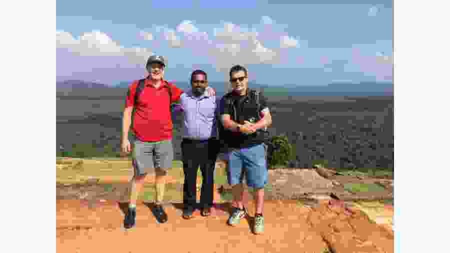 Tourists enjoying the tour