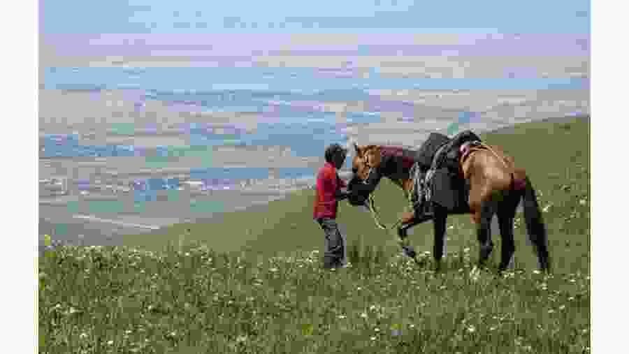 Horse riding to Song Kul