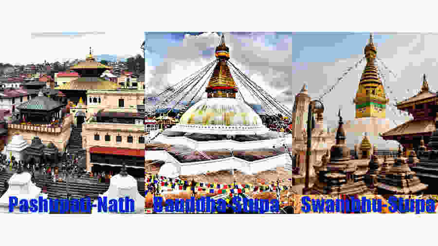 Kathmandu Valley, Patan, Bhaktapur, Pashupati, Shyambhu, Boudha Nath