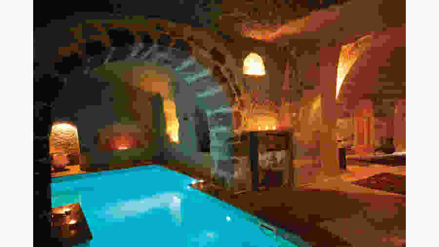 The stunning Cappadocia hotel.