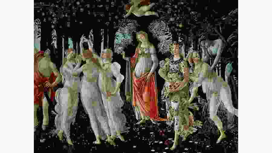 Primavera by Botticelli In Uffizi Galley, Florence