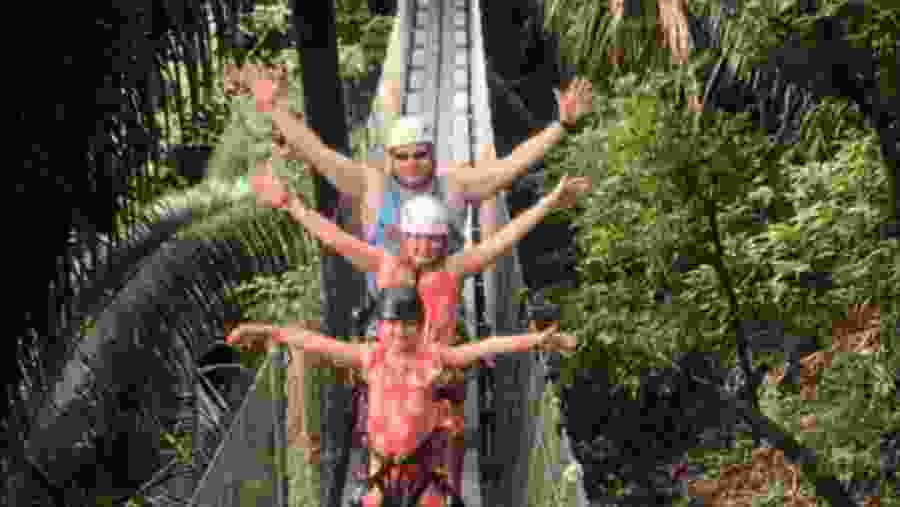 Tourists enjoying at the park