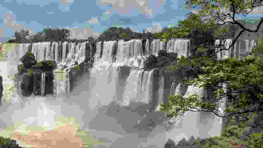 View of waterfall