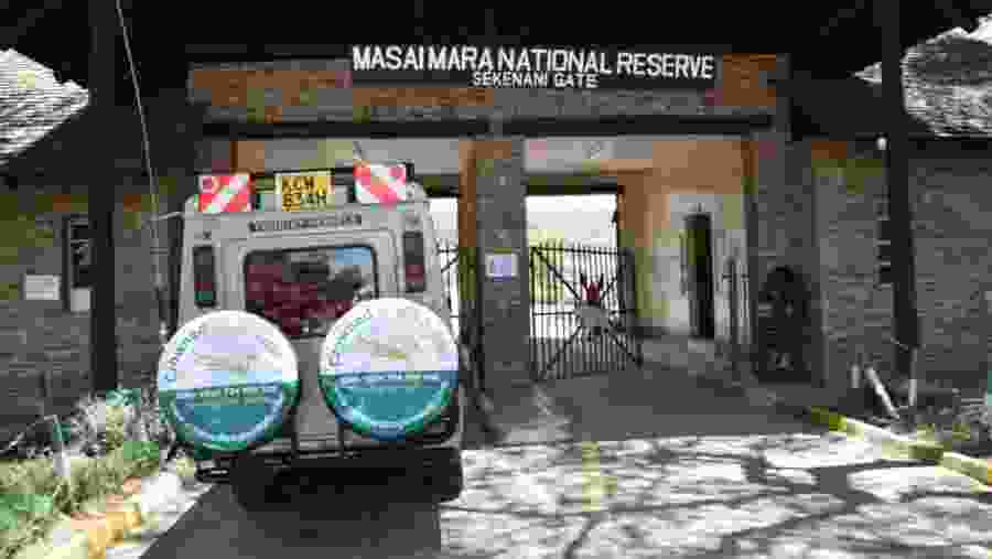 Enter the Maasai Mara National Reserve