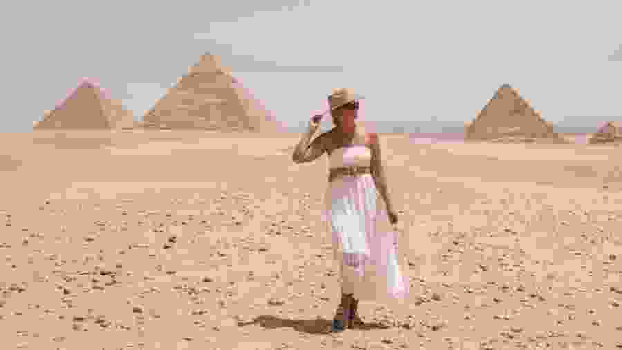 Tourist in Giza