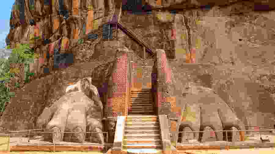 View of the Sigiriya rock