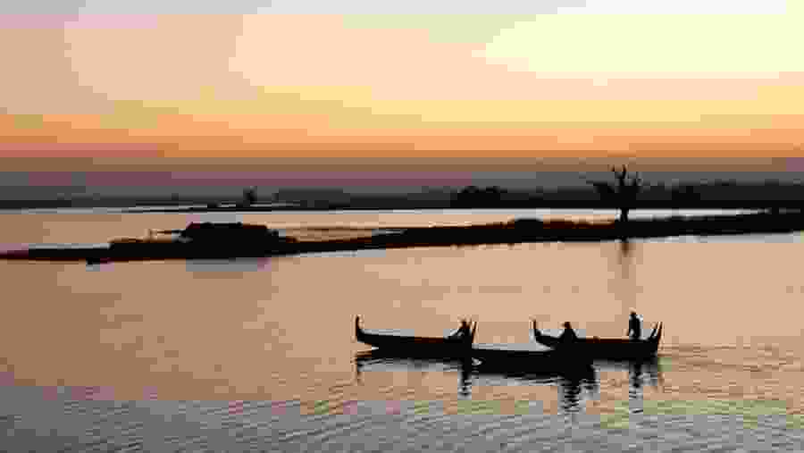 View from the U Bein Bridge