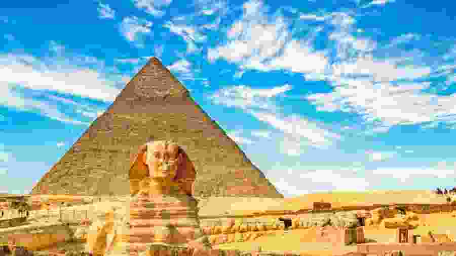 The Pyramids of giza and the sphinx