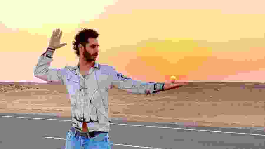 Enjoy the sunset at the White Desert in Bahariya Oasis, Egypt