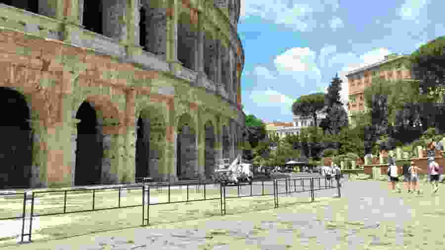 Street View of the Roman Colosseum