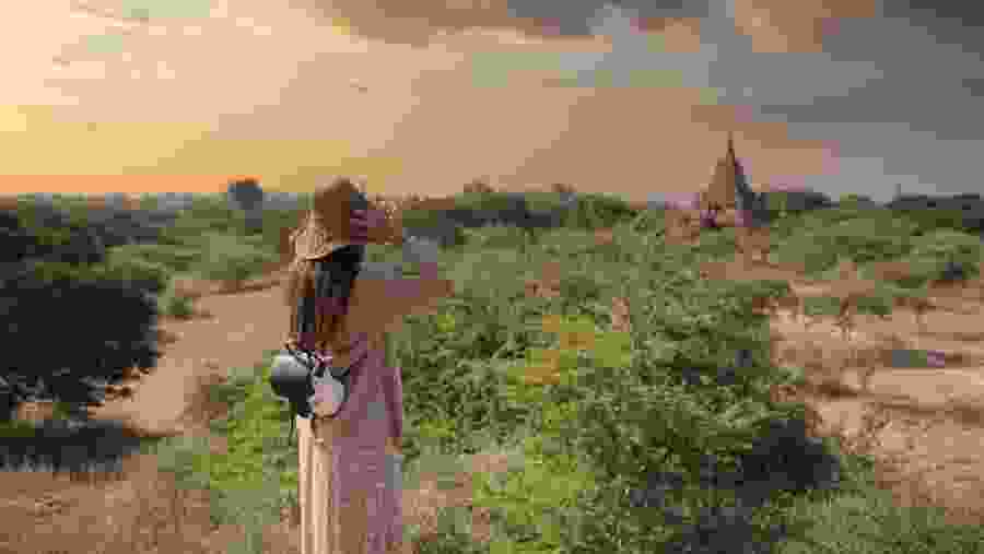 Mount Popa Overlooking the Temple