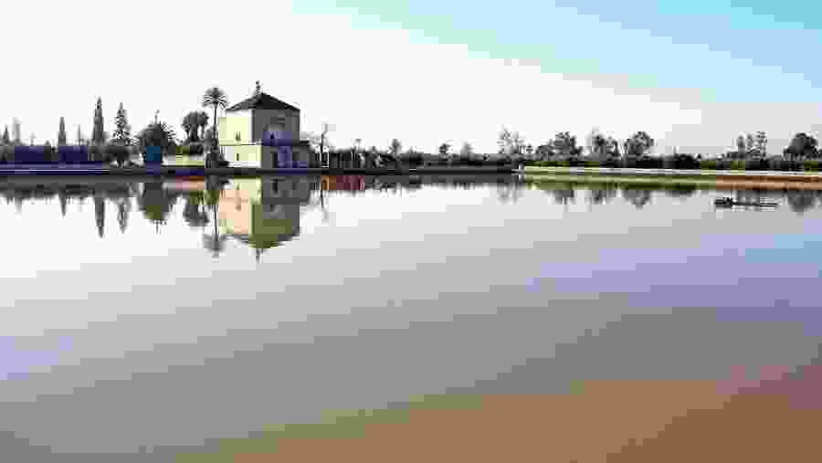 Architecture near lake