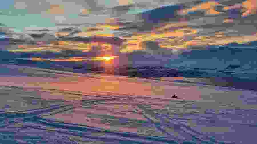 Gorgeous sunset views in Iceland