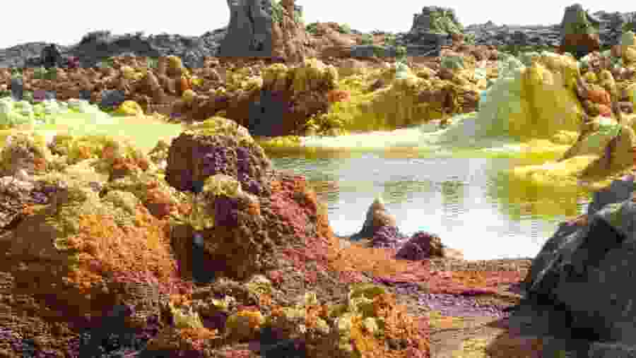 Sit by the sulphur ring