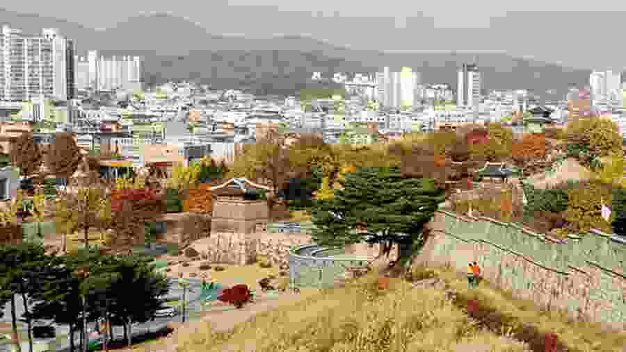 Suwon Hwaseong Fortress - Autumn view