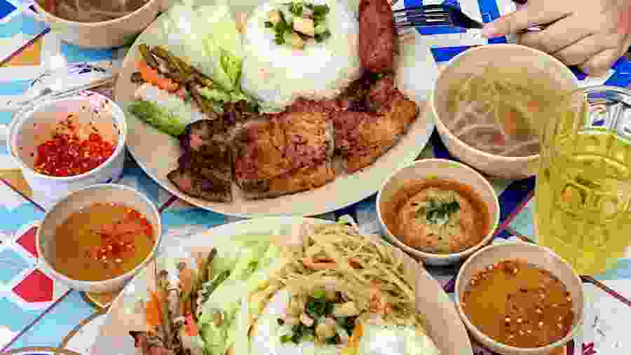 Vietnamese Rice & Grilled Chicken