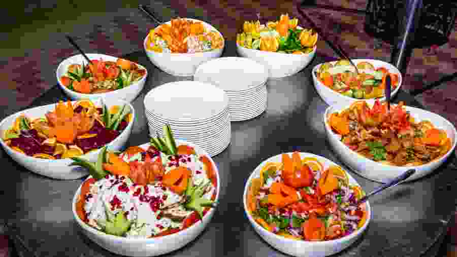 Traditional Arabic Buffet Food