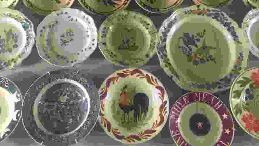 Old Turkish and Greek ceramics in Rhodes