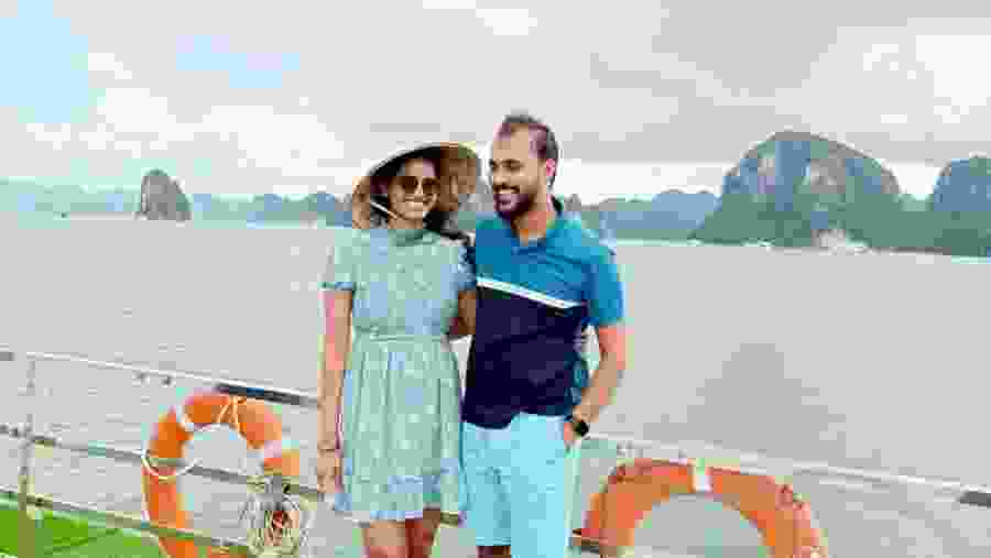 Tourists enjoying the tour