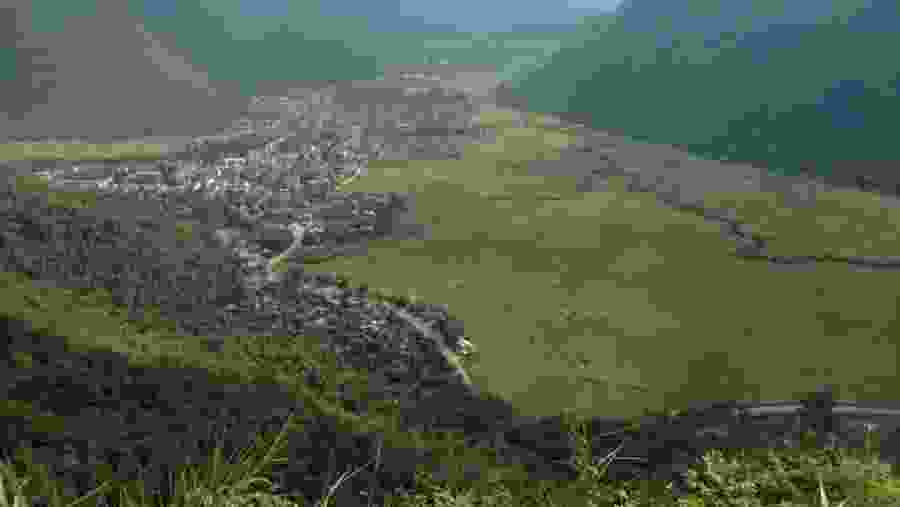 Mai Chau town overview