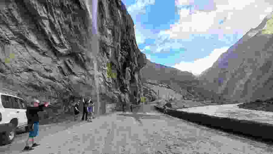 Drive through the scenic Tajik Sea