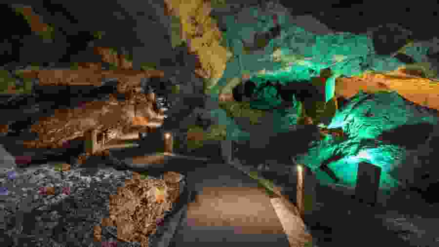 Explore the scenic Green Grotto Cave