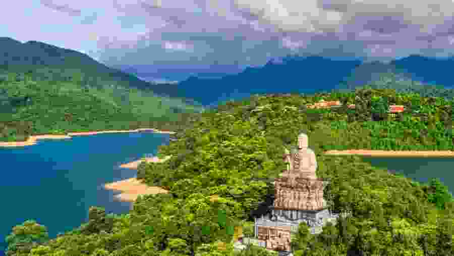Aerial View of Bach Ma National Park