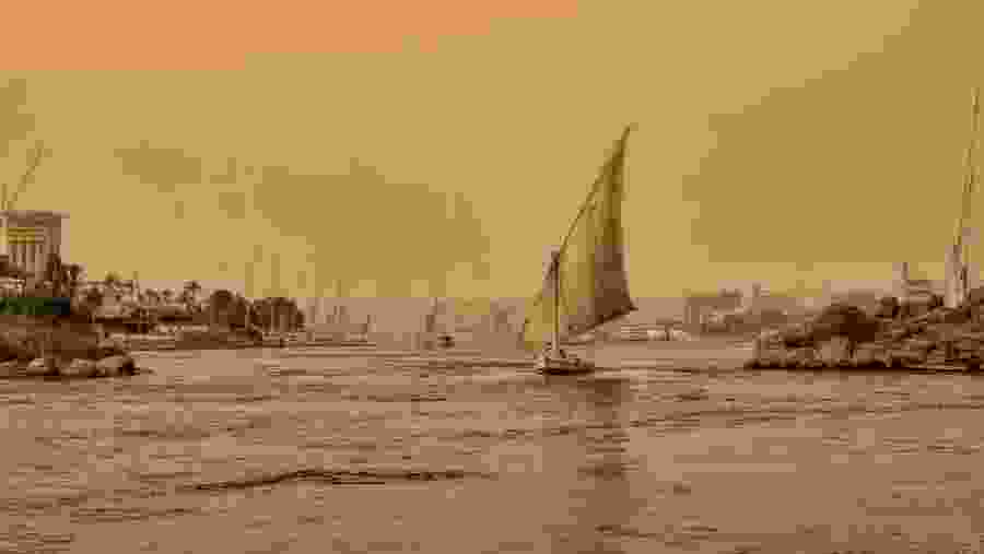 Felucca ride in Luxor River Nile