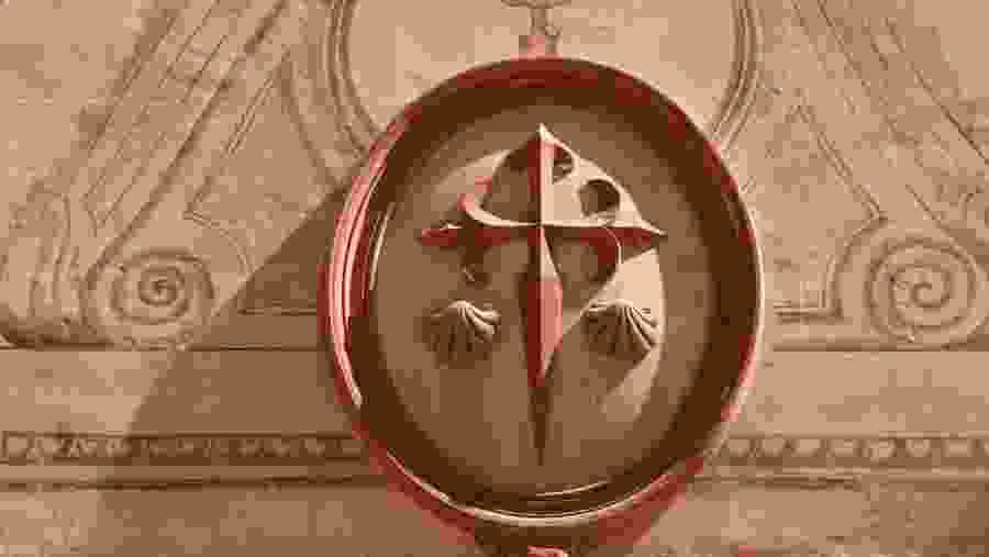 Shield on Santiago church