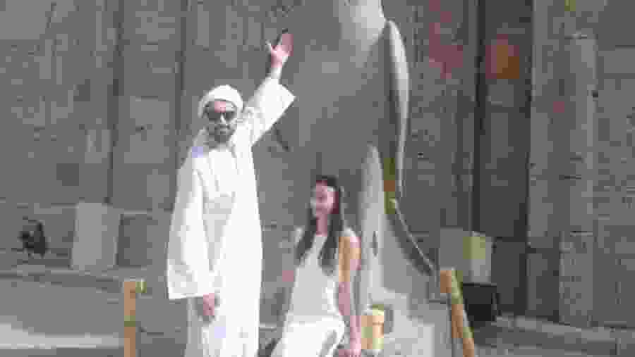 Tourists enjoying the tour