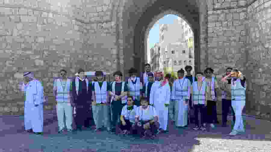 Travellers in Jeddah