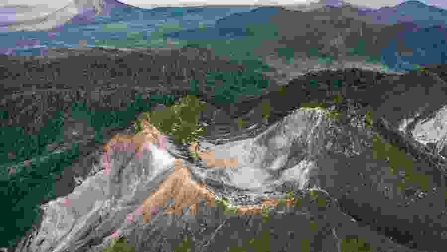 Hike to Sebayak Volcano, Indonesia