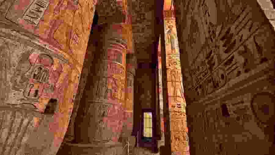 Cryptic carvings on the wall