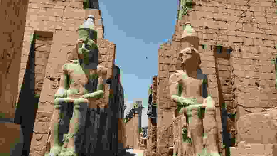 statues guarding the temple
