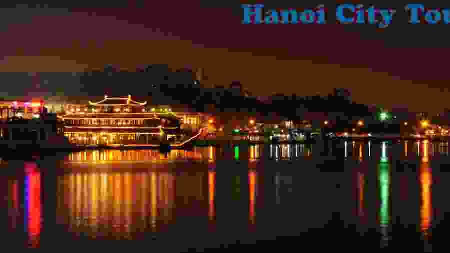 Hanoi Sparking at Night 
