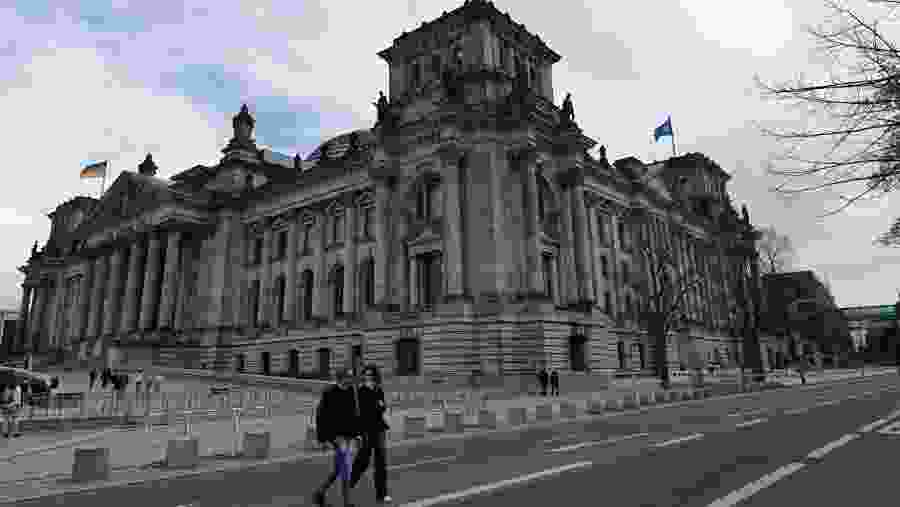 Reichstag building in Berlin