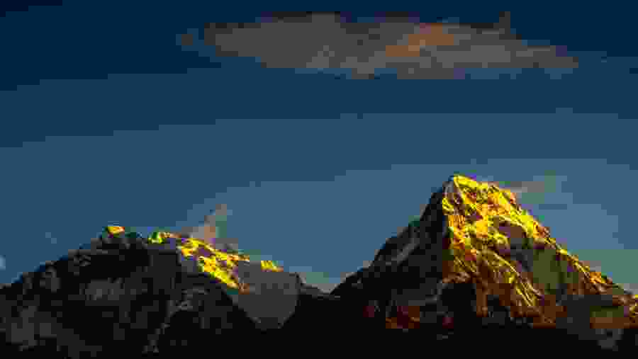 Annapurna south during sunrise
