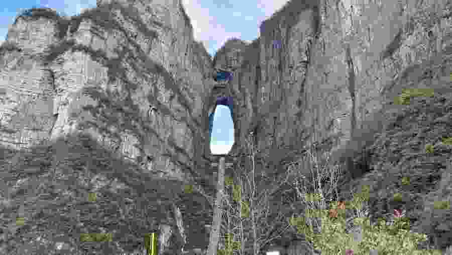 Tianmen Mountain Night Light