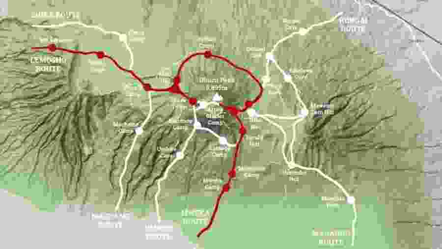 Mount Kilimanjaro Map