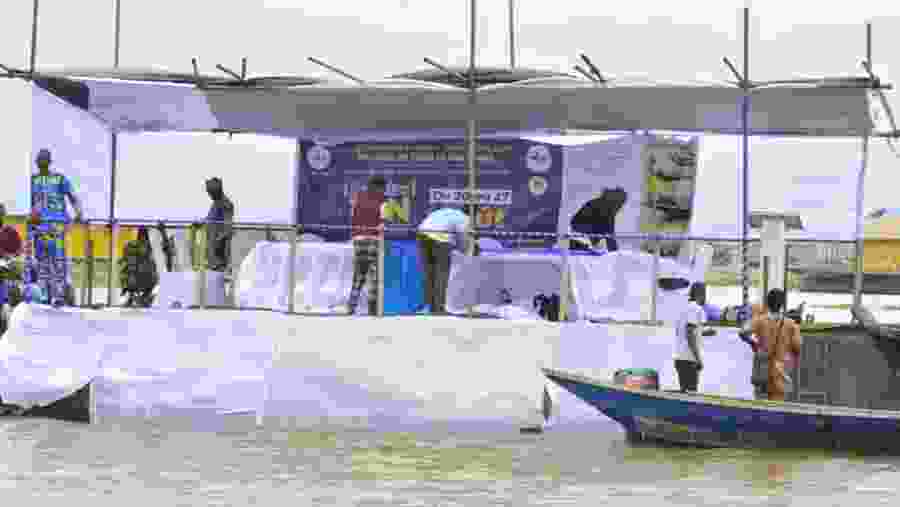 Preparation during the Lake Festival