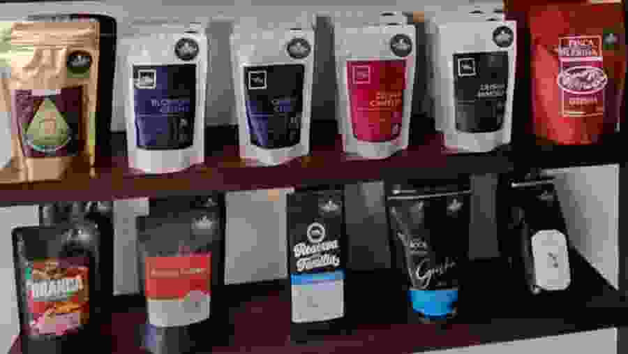 Variety of coffees