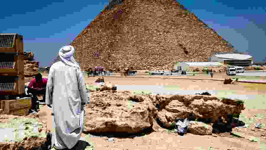 See the Giza Pyramids, Egypt