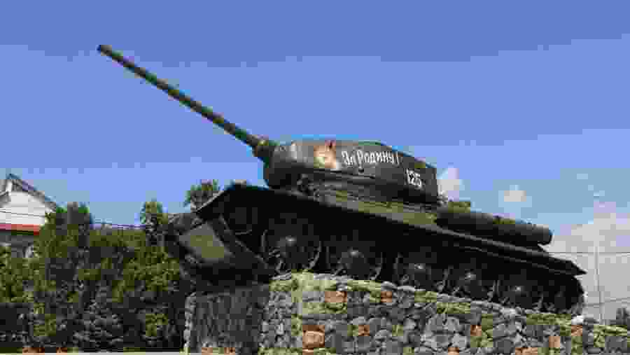 Marvel at an Armoured Tank at the War Memorial