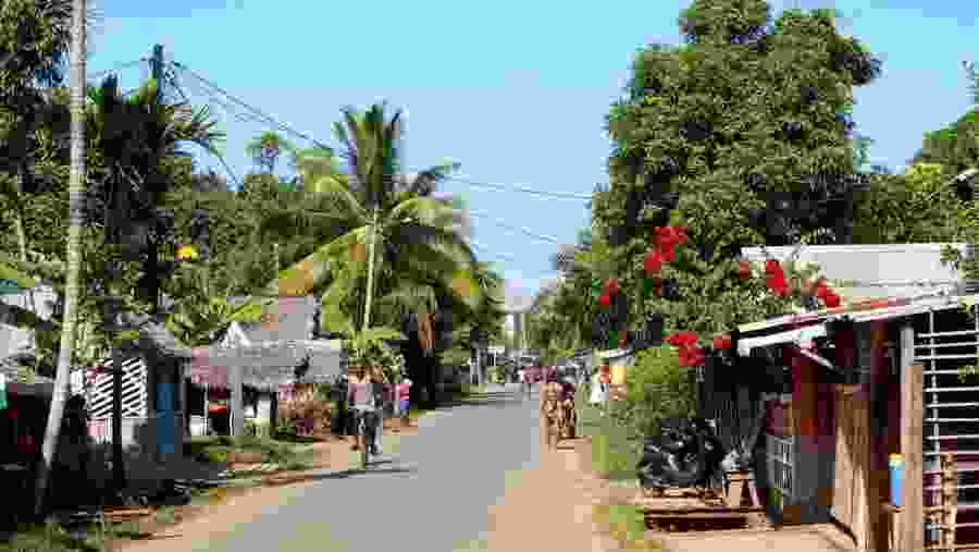 Sainte marie Madagascar paved road
