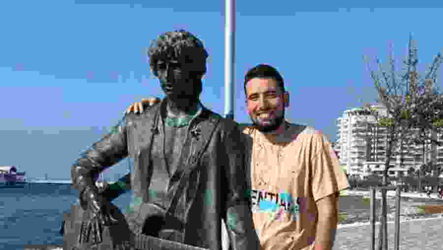 Bob Dylan Statue in Durres
