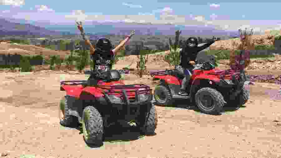 Travellers in ATVs
